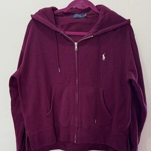 Polo by Ralph Lauren Plum Zip-Up Hoodie